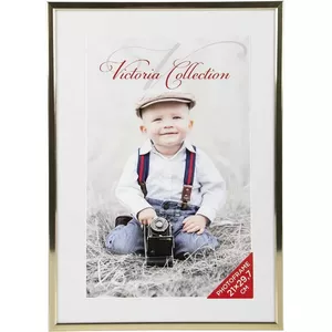 Photo frame Victoria Aluminium 21x30 gold - Victoria Collection, aluminium frame for 21×30 cm print