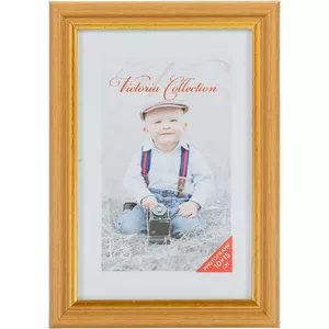 Photo frame Victoria Royal 10x15 cm natural by victoria collection — wood finish, portrait/landscape