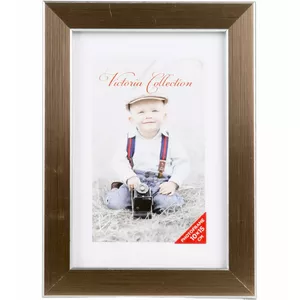 Photo frame Victoria Collection Titan 10x15 golden — tabletop wall-mountable 10×15 cm