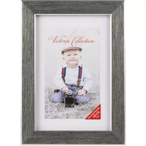 Photo frame Victoria Collection Titan 10x15 silver — metal portrait frame for 10×15 cm photos