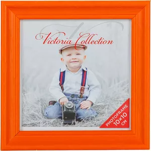 Photo frame Victoria Collection Memory 10x10 cm orange — tabletop/wall-mount