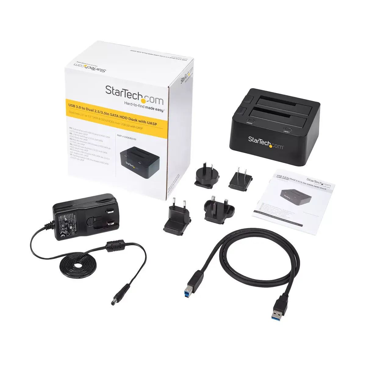 Двухотсековая док-станция для жестких дисков StarTech SDOCK2U33 Photo 9