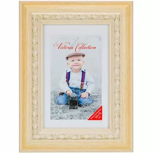 Photo frame Victoria Collection Seoul 10x15 cm beige, single-opening tabletop/wall-mount