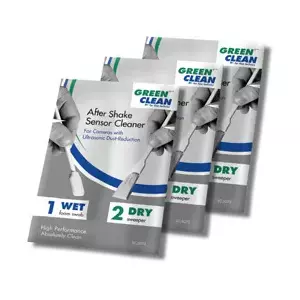 Mitrās un sausās salvetes Green Clean WET Foam & DRY — objektīviem un stiklam, 3 gab., 50 g
