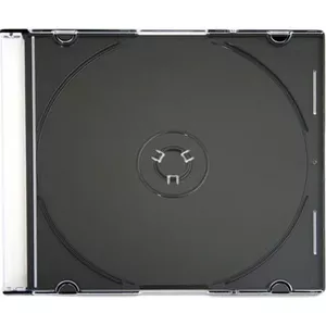 Omega CD case Slim, black (56622)