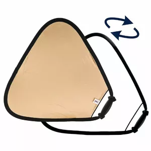 Reflector Lastolite Manfrotto Tri Grip 75 cm — golden/white, collapsible hand-held reflector