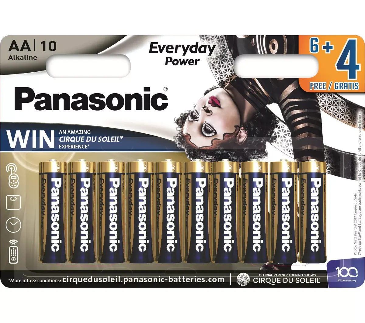 Panasonic LR6EPS/10BW AA baterijas 10 gab. Photo 2