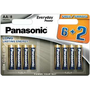 Батарейки Panasonic Everyday Power LR6EPS/8B (6+2) AA щелочные — 8 шт.