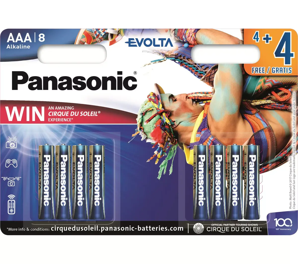 Батарея Panasonic Evolta LR03EGE/8B AA 8 шт Photo 2