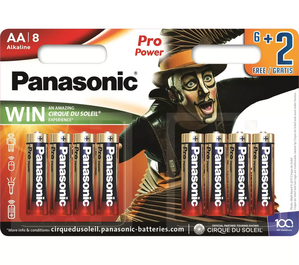 Panasonic Pro Power LR6PPG/8BW AA sārmainās 8 gab. Photo 2