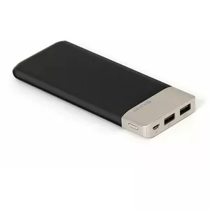 Power bank PLATINET Leather 11000mAh Li-Po 2xUSB 2.1A, black