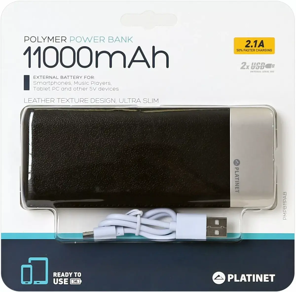 PLATINET Leather power bank 11000mAh Photo 5