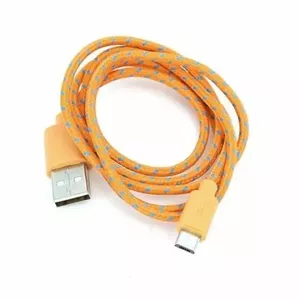 Omega Micro-USB kabelis, 1m, pīts, oranžs