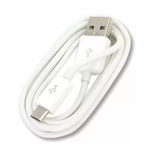 Omega Micro-USB kabelis, 1 m, balts