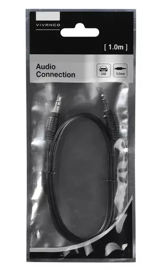Audio cable Vivanco 3.5mm 1m Photo 2