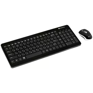 Canyon CNS-HSETW3 Kombo Komplekts Bezvadu Klaviatūra un Pele 2.4 Ghz USB Melns (ENG / RUS)