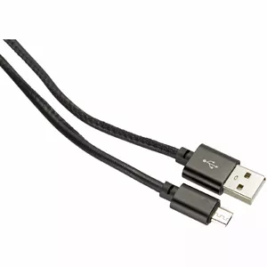 Platinet kabelis USB - microUSB 1m, melns