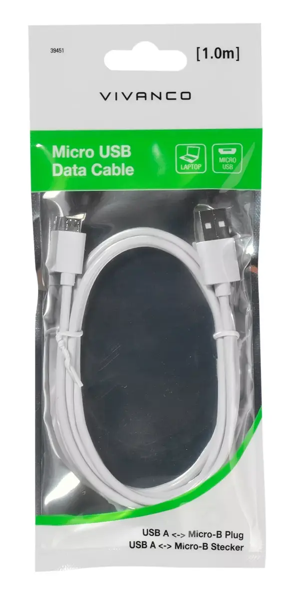 USB kabelis Vivanco PBMUSBVVW Photo 2
