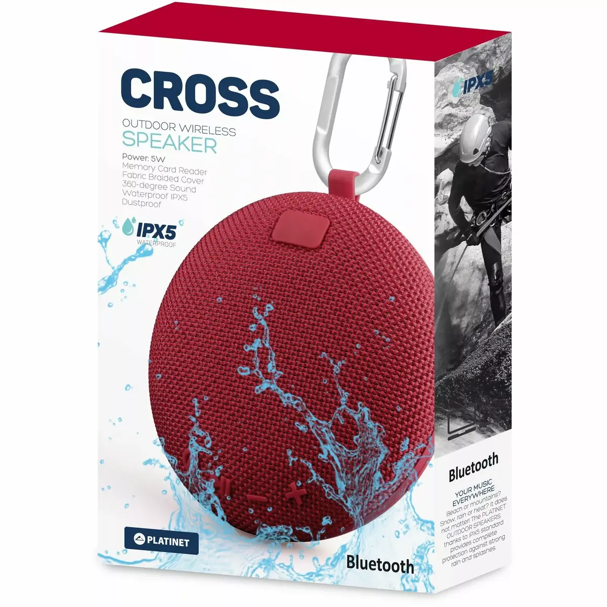 Portable Speaker Platinet Cross PMG14 BT, 44493 Photo 6