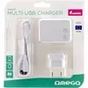 USB lādētājs OMEGA 42672 — 4× USB, EU spraudnis Photo 3