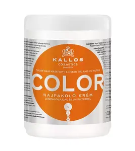 Маска для волос Kallos KJMN Color 1000 мл — для повреждённых и окрашенных волос, для женщин