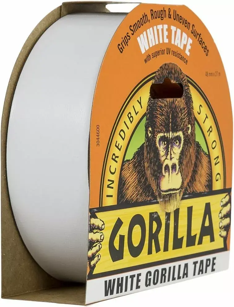 Gorilla tape White 27 m — izturīga auduma lente Photo 3