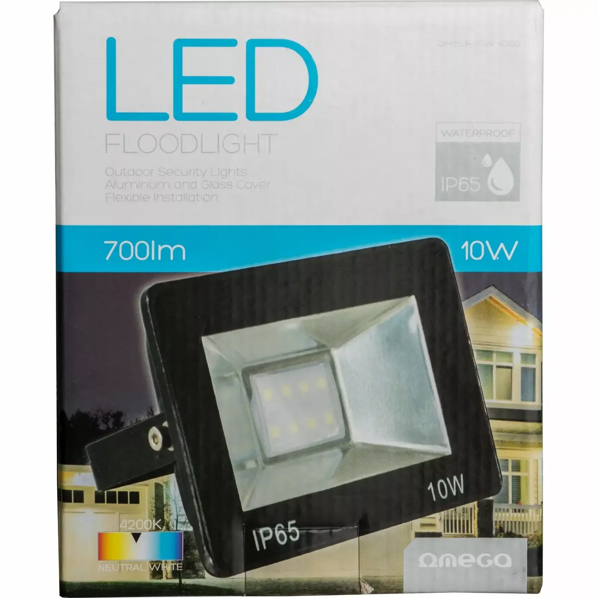 LED-прожектор OMEGA 10W 4200K Photo 4