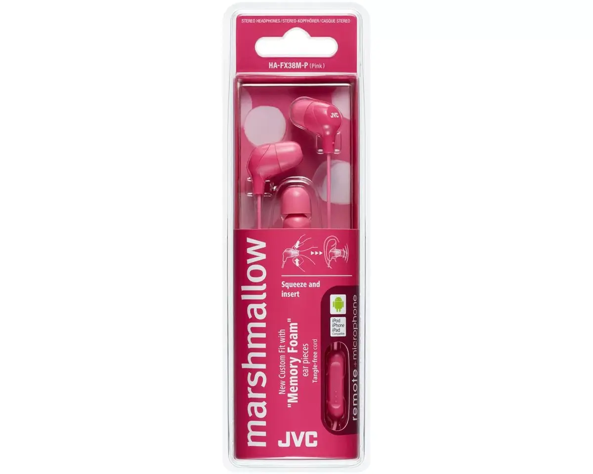 Austiņas JVC HA-FX38M-P-E Photo 2