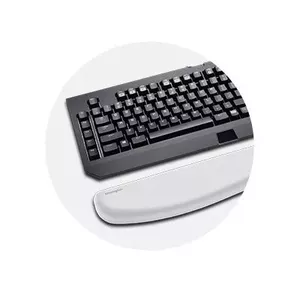 Contoured shape for full-keyboard coverage