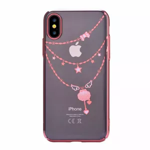 Smartphone case Devia for iPhone X — red, durable protective design
