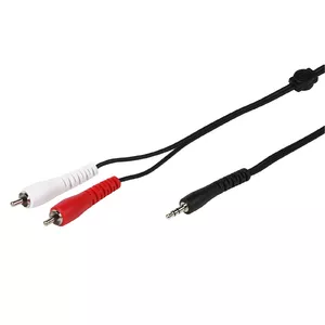 Vivanco PBW 35 RCA 15 audio cable 1.5 m 2 x RCA 3.5mm Black