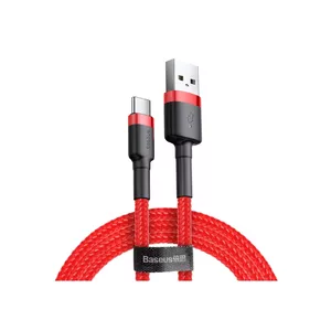 Baseus Cafule USB kabelis 0,5 m USB 2.0 USB A USB C Sarkans
