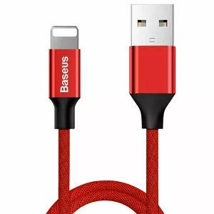 Mobile Phone Cable Baseus 6953156253001 Red 1.2m USB A Lightning