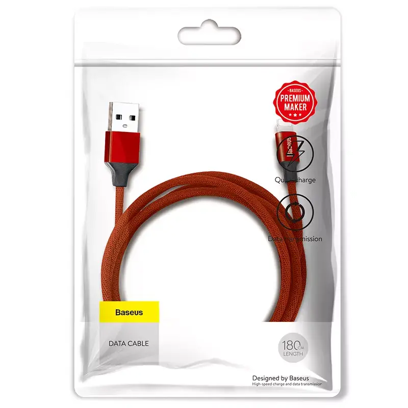USB-A uz Lightning kabelis Baseus Yiven 1.8 m Photo 3