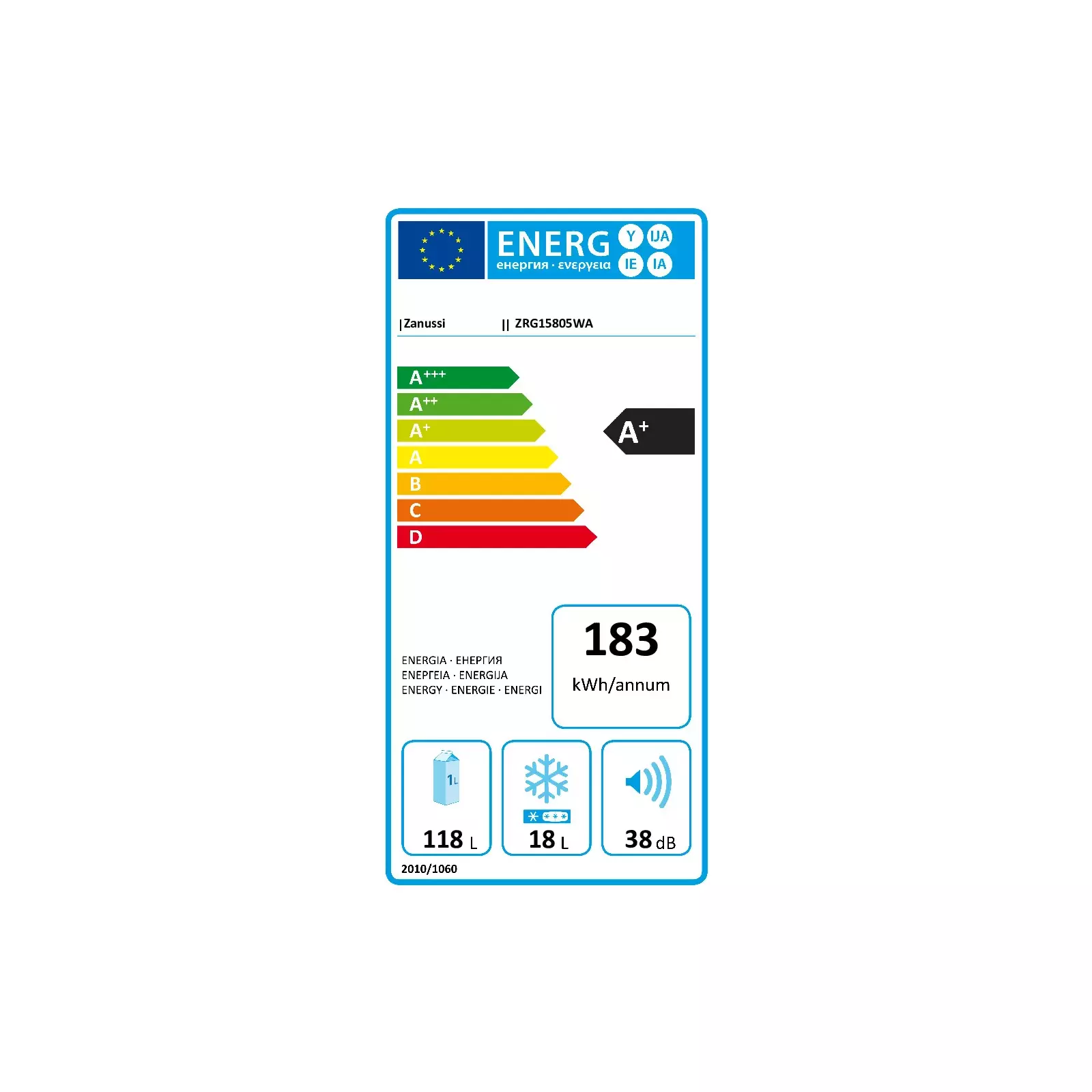 ZANUSSI ZRG 15805 WA Photo 3