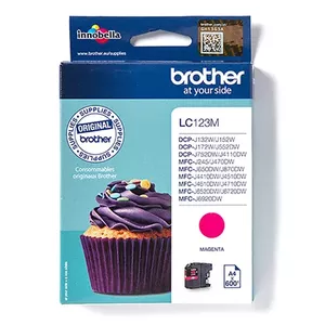 Ink Cartridge Print4you Brother LC123M Magenta