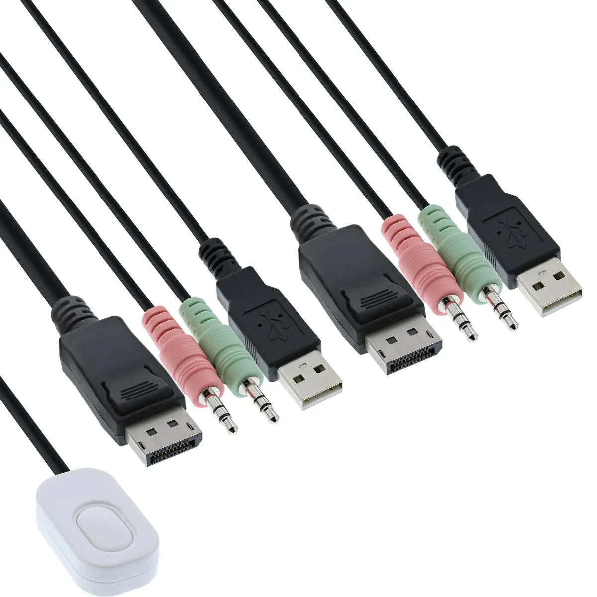 InLine 63613I 2-портовый KVM-переключатель DisplayPort 4K Photo 3