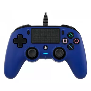 Wired Gamepad Nacon PS4OFCPADBLUE — USB, Blue, for PC and PlayStation 4, Options & Share buttons, 3 m cable
