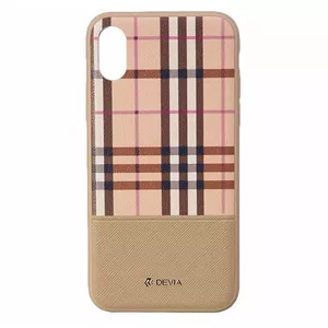 Devia Lattice Silicone Back Case For Apple iPhone X / XS Brown