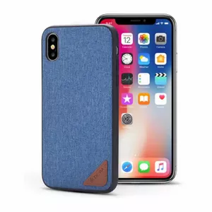 Protective slim phone case Devia for iPhone X, blue
