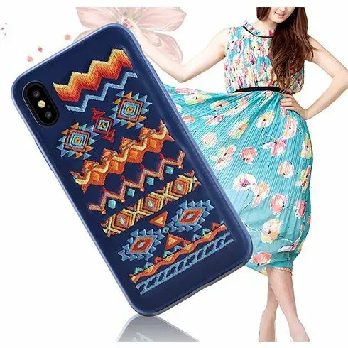 Devia iPhone X Flower Embroidery Bohemian чехол Photo 2