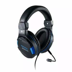 Vada headset spēlēm uz galvas BIGBEN PS4OFHEADSETV3 — apvalku ap auss (circumaural), kabelis 2.2 m, melna/ zila