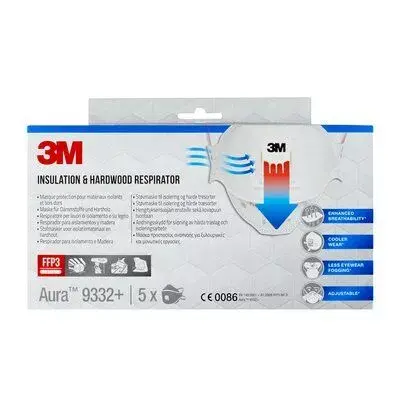 3M 9332PRO5 FFP3 pusmaska respirators Photo 2