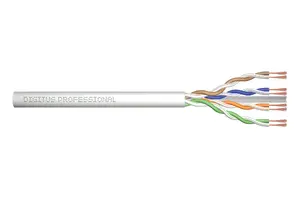 Digitus CAT 6A U/UTP Neekranēts vītā pāra kabelis 100 m pelēks Cat6a tīkla kabelis