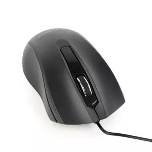 Vadu optiskā ambidekstrā peles Gembird MUS-3B-01 — USB Type-A, 1000 DPI, 3 pogas, melna