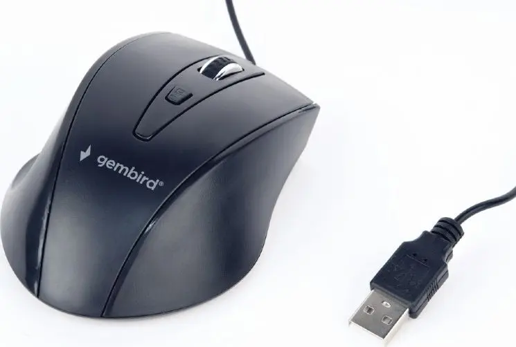 GEMBIRD USB optiskā peles labrocīgā MUS-4B-02