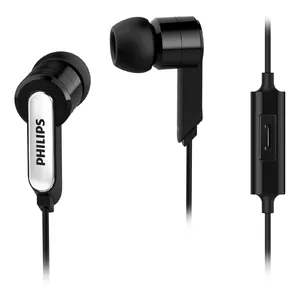 Philips SHE1405BK/10 vadu ieaušamās austiņas ar mikrofonu