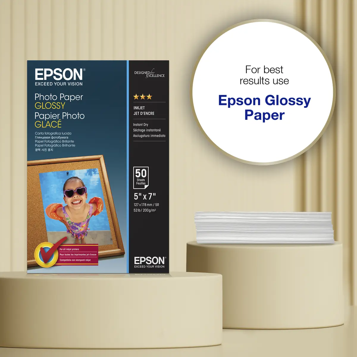 Epson Glossy Photo Paper 130 x 180 mm 50 sheets Photo 2