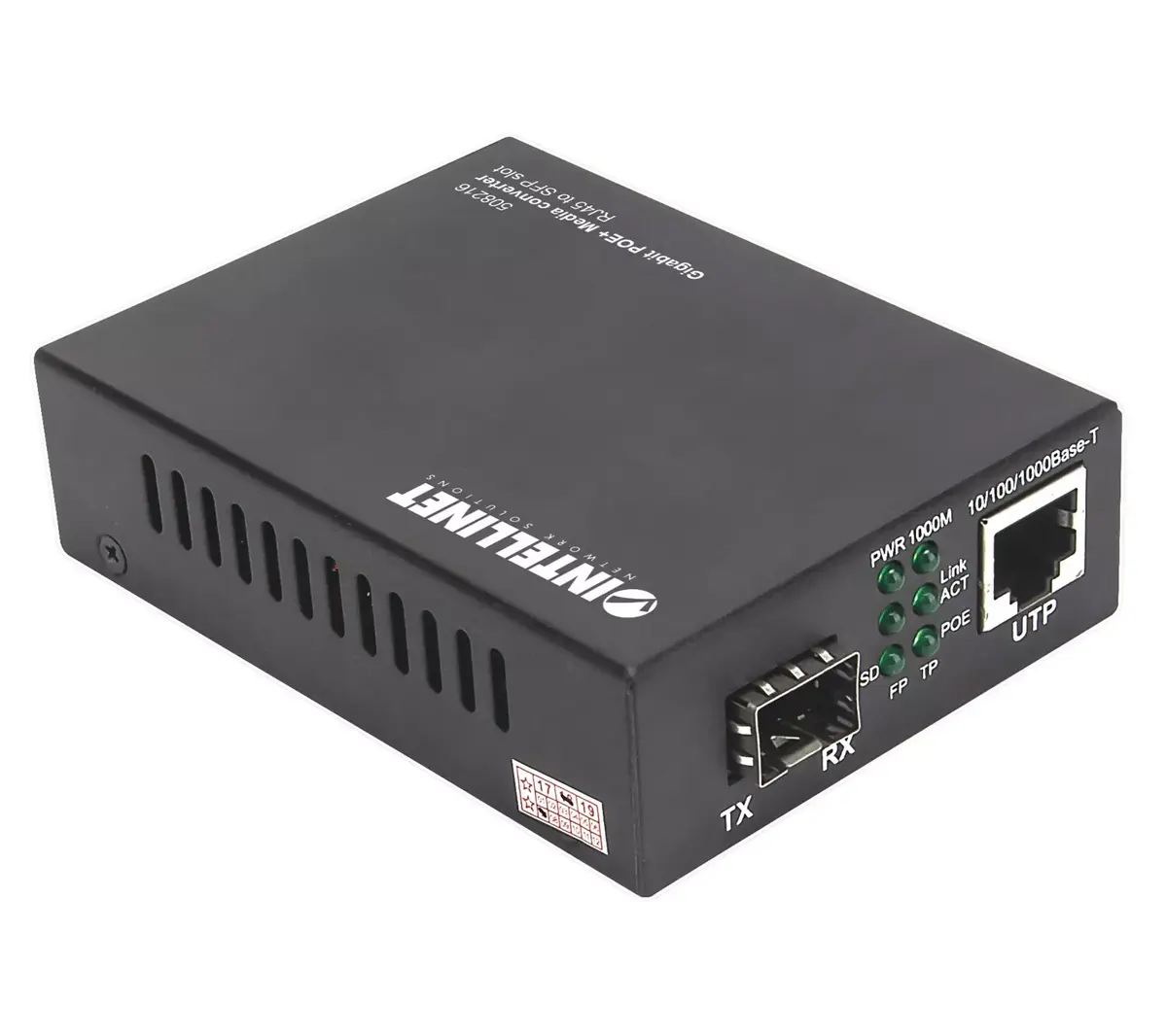 Медиа конвертер Intellinet Gigabit PoE+ 508216 Photo 2