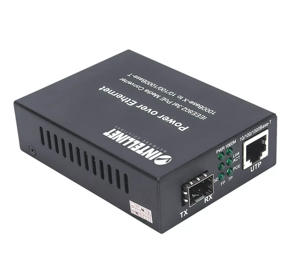 Медиа конвертер Intellinet Gigabit PoE+ 508216 Photo 4